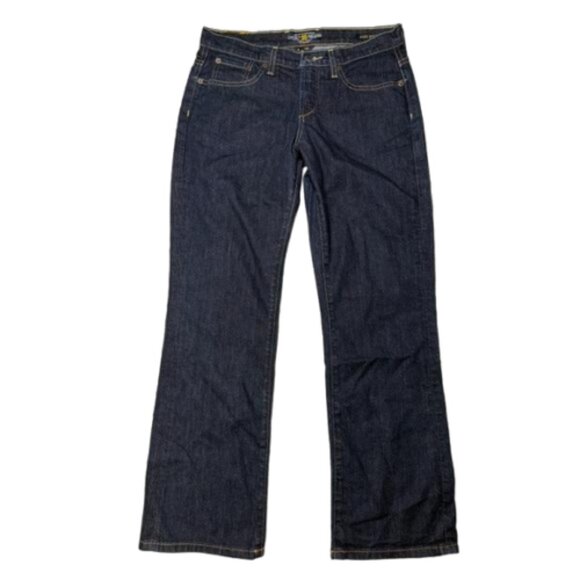 Lucky Brand Easy Rider Wide Leg Dark Indigo Wash Jeans Size 6/28 #1864 - Picture 1 of 7